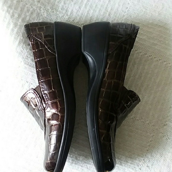 Clark's Bendables Brown croco loafers - Picture 5 of 6